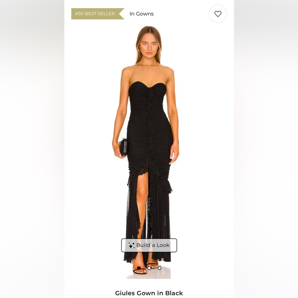 MAJORELLE Black Giules Gown XXS